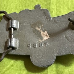 Vintage 1978 Baron Buckle Original Fire Truck Belt Buckle 4085
