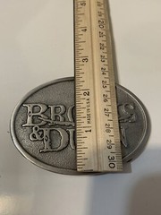 Brooks and Dunn Belt Buckle Solid Metal Country Music Pewter