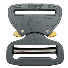 AustriAlpin Cobra Buckle PRO STYLE 9kN – FY45EVF – Wolf Grey Buckle, 45mm/1.75&Prime;