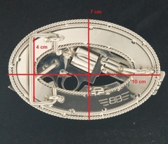 (MADE BY ORDER) BUCKLE HANDMADE STAINLESS STEEL WESTERN STYLE GUN S&W .357