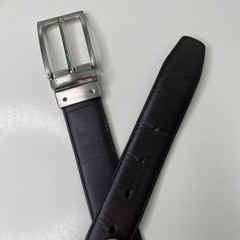 Nordstrom Reversible Leather Belt Silver Buckle Classic Size 32