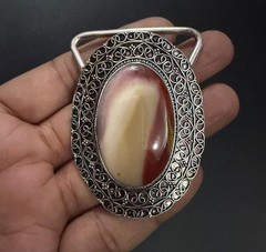 Mookaite Gemstone 925 Sterling Silver Handmade Belt Buckles Vintage Gift For