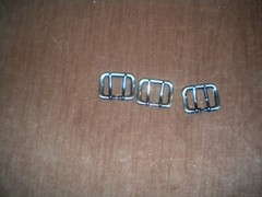 LOTS OF 6 SILVER COLOR REGULAR BUCKLE FOR 1 1/2 IN WIDE BELT FOR 2 HOLES BELT