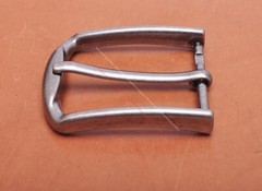 40mm Men Silver Quality Classic DIY Leathercraft Heel Bar Prong Pin Belt Buckle