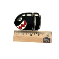 Nintendo Belt Buckle Mens OS Black Bullet Bill Super Mario World 2007 Enamel