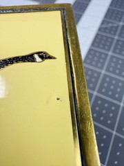Vintage solid Brass Nap Inc. Canadian Geese Enameled Belt Buckle F02 3&Prime;x2.5&Prime;