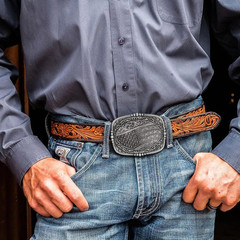 Western Belt Buckles Men Vintage Cowboy American Flag Belt Buckles Gifts for Men