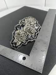 Famous Stars & Straps Triple Rose Belt Buckle Travis Barker Y2K Blink-182