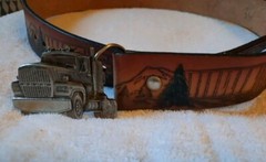 The Great American Buckle Co. USA Truckering Belt 36 In Buckles1980~Serial #234