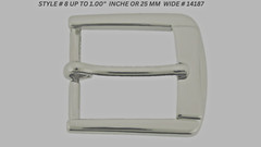Pin Belt Buckles for Men&rsquo;s Fits 1.0″ inch 25mm Belt Watch Silver Metal Lead Free