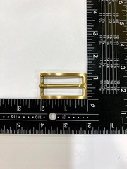 Solid Brass Satin Brass Belt Buckle Made in Italy Fits 0.79&Prime; Belt Strap