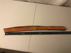 Handmade Nylon braided Men Women Belt Red Yellow Green Black 48in No Buckle