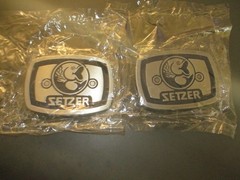 NEW Pewter Belt Buckle Fish SETZER – Advertising fishing equipment