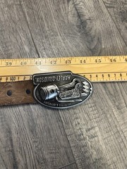 Lot Of 3 Harley-Davidson Flying Piston Shield lone Star Wings Belt Buckles