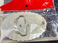 Motorcycle On Western Mixed Colors Belt Buckle In Packaging