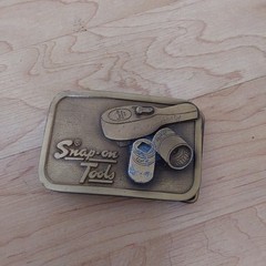 Hit Line Snap On Tools Metal Belt Buckle Sockets Ratchet READ- pitted wear