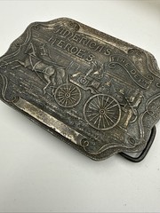 America&rsquo;s Heroe&rsquo;s Fire Dept Belt Buckle Vintage Bergamot Brass Works USA