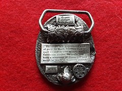 PEWTER BELT BUCKLE, « EAGLE » 3-D DESIGN, SISKIYOU-BERGAMOT USA, MAN-0724*08423