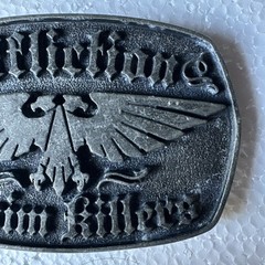 Vintage Affliction Belt Buckle Denim Killers Double Headed Eagle Y2K Masonic
