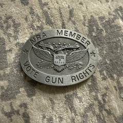 NRA Member Vote Gun Rights Belt Buckle Limited Edition No.04208