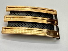 Adidas Golf 3 Stripe Gold & Black Color – Trophy Award Style Belt Buckle