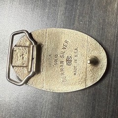 WR Weaver Co. Weaver Scope Belt Buckle German Silver El Paso Texas