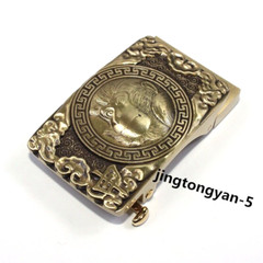 Solid Brass « Monkey » Belt Buckle Automatic Belt Buckles Fits For 35mm Wide Belt