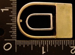 LI18107 VINTAGE ***CUT-OUT MODERN DESIGN*** ABSTRACT FASHION BELT BUCKLE