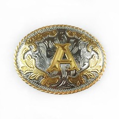 Initial Belt Buckles Alphabet Letter Texas Usa Rodeo Western Cowboy Fashion Men