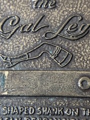Vintage The Gal Leg Spinning Roulette Wheel Belt Buckle