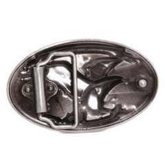 Eagle and Flag Belt Buckle Western Cowboy Native American Motorcyclists (XEG-02)