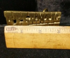 Fun Statement Piece Vintage Belt Buckle Solid Brass Atlantic City Resort Casino