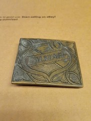1975 Falstaff Belt Buckle Beer Alcohol Advertising U-168 Beramot Brass Works