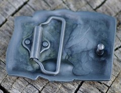 Vintage Belt Buckle Steel United States Army VERY NICE!