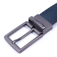 Men&rsquo;s Navy Blue Classic Pin Buckle Belt, Casual & 120cm/47.2inch, Dark