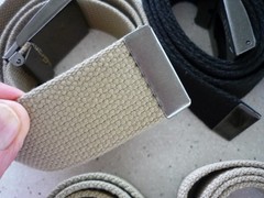 6 ADJUSTABLE FABRIC BELTS 9 BUCKLES BILLABONG-LACOSTE-NOXIN- PUMA-NIKE -AM EAGLE