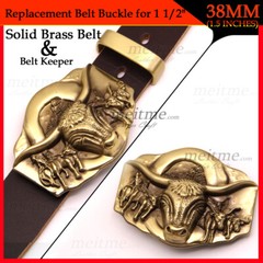 1 1/2 Belt Buckle Brass for men Vintage Works Buckles Pin Hippie Western DIY Lot
