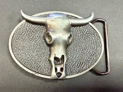 Southwestern Longhorn Skull WaistLand 2006 Belt Buckle by Silver Moon Creations