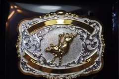 Crumrine M&F Western Lightning Ridge Western Belt Buckle Bull Rider Trophy 38472