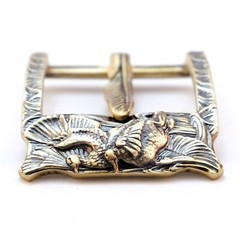 Brass belt buckle Duck Season, pin type Hunter trophy gift buckle for 1.5 inch