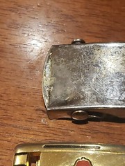 Belt Buckle Lot Asian Styled Brass Buckle & Silver Military Style