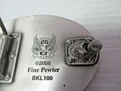 PEWTER BELT BUCKLE – BATMAN Logo Great American Products USA 2000 BKL100