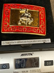 Western Buckle Gold Silver Red Horse Rider Cowboy Fit 2 » Hebilla Vaquero