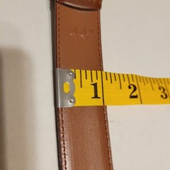 Mio Marino Men&rsquo;s Brown Leather Belt Size 44&Prime;