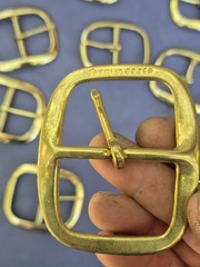 Lot of 21 (x9)CHROME FINISH & (x12)SOLID BRASS BELT BUCKLES FITS 1 »-1.25 »Belt