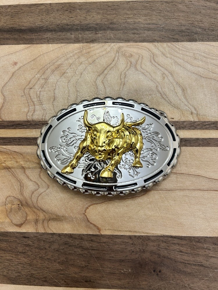 Western 3D Cowboy Cowgirl Bull belt buckle perfect Valentines/Birthday Gift