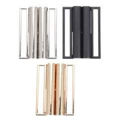 3Pcs Reusable Zinc Alloy Metal Belt Buckles for Clothing Adjustable Waist Straps