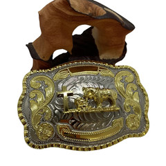 Praying Cowboy Religious Western Belt Buckle. Hebilla vaqura