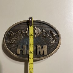 HMP DRENNEN, W. VA. October 1985 Made In USA BELT BUCKLE BRASS