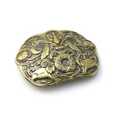 Belt buckle « Tree of life », Ornamental belt buckle, Floral belt buckle